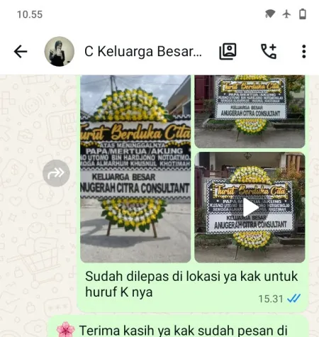 Pengiriman Papan Bunga Duka Cipedak